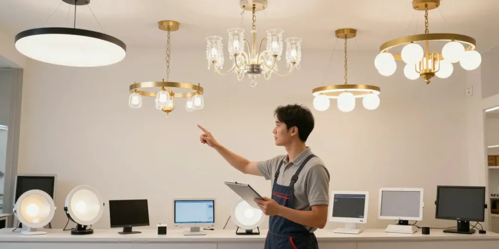 Varietate de lustre LED disponibile de la un furnizor local de încredere.