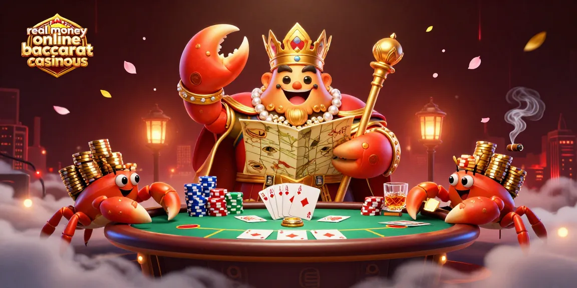 Experience thrilling gameplay with real money online baccarat casinous in an enchanting casino scene.